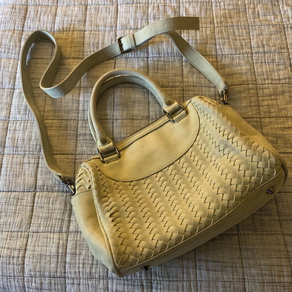 Woven satchel from Neiman Marcus